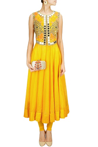 Tükör munka kézi Kurta Design