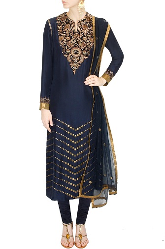 Zari Embroidery Kurta Design