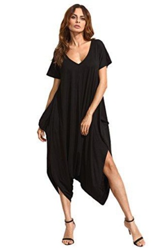 Sheln Casual V Neck Harem Romper