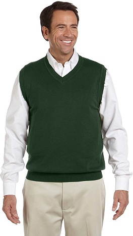 Ensfarvet sweatervest