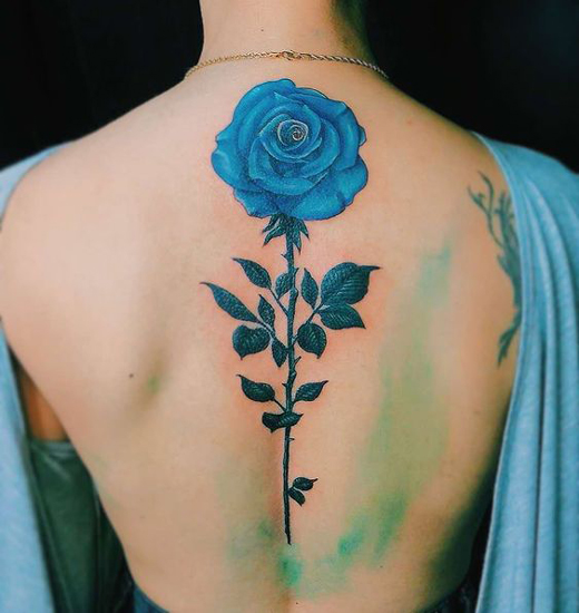 Kék tetoválás minták 9