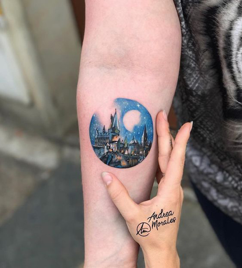Blå tatoveringsdesign 10