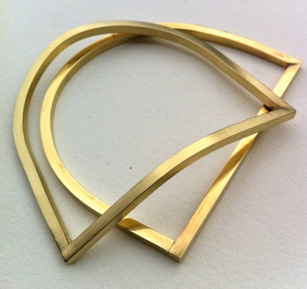 Funky messing armbånd