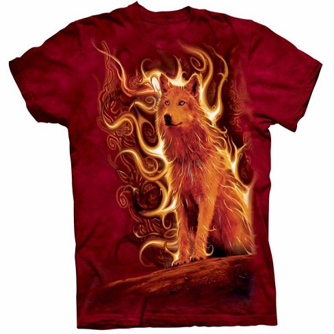 Fiery Wolf T-shirts