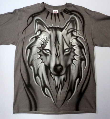 Kunstigt udskårne Wolf T-shirts
