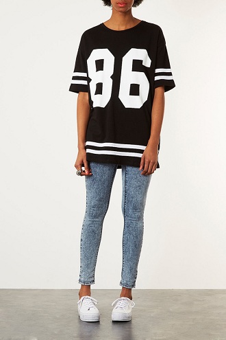 Oversized baseball T-shirt