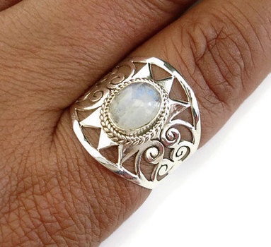 Moonstone Birthstone Ring