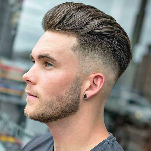 Børstet fade haircut