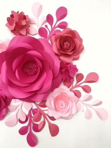 Művészi papír virág kézműves