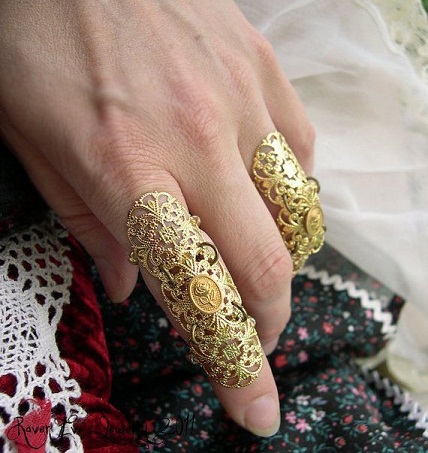Tynd udskæring fuld fingerring