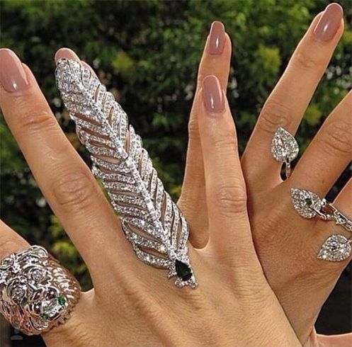 Blad fuld fingerring