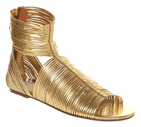 Gladiator guld sandaler