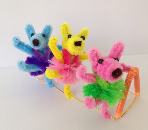 Cute Puppies Pipe Cleaner Crafts