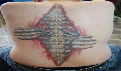 3D spinal tatovering