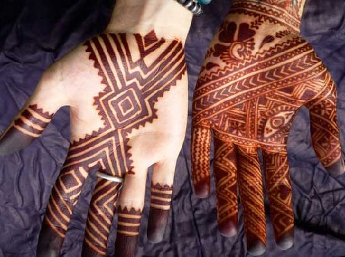 Geometrisk afrikansk Mehndi Design