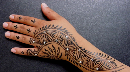 Enkel afrikansk Mehendi