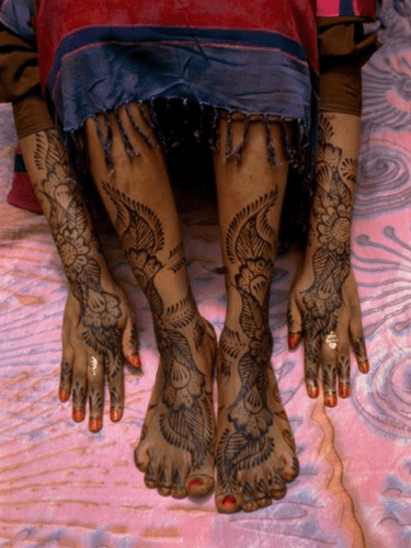 Afrikansk brude Mehndi Design