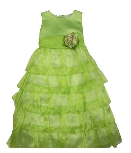 Green Party Wear Frock