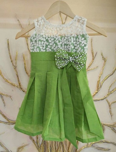 Grøn Sød Designer Frock