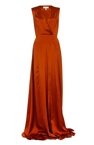 Rust Burnt Orange Short Infinity Dress