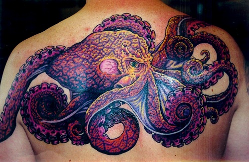 Kunstnerisk Octopus Tattoo Design