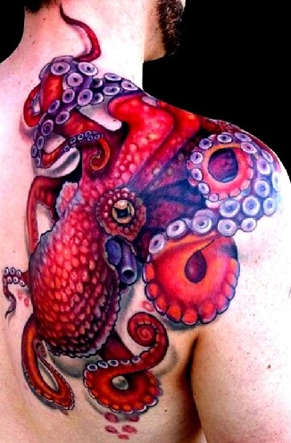 Slående Octopus Tattoo Design