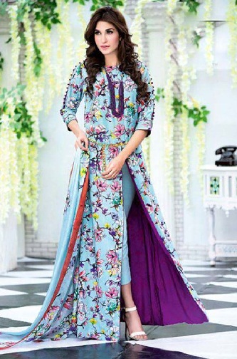 Broderet ankel længde høj ankel salwar jakkesæt