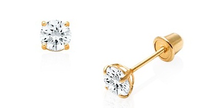 April Birthstone øreringe til piger