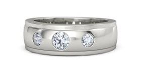 April Birthstones Ring til mænd