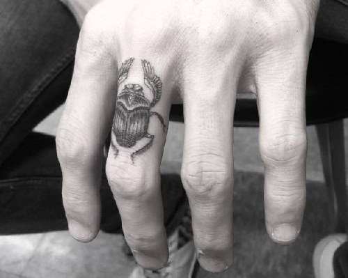 Eye Catchy Beetle Tattoo Design