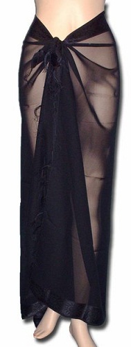 Black Sheer Sarong