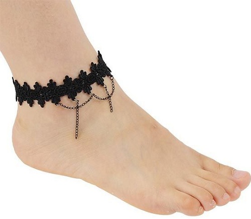 Sort blonde -anklet til kvinder
