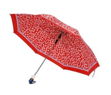 Designer rød paraply