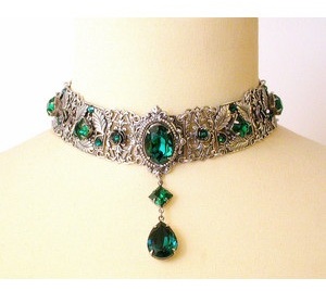 Smaragd Choker halskæden