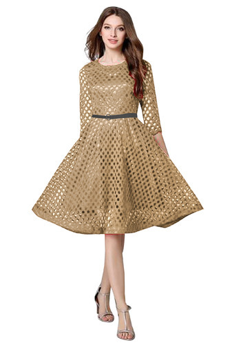 Golden Party Wear Dress