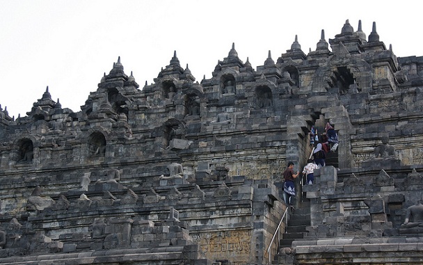 borobudur indonesiens turistattraktioner