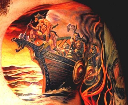 Viking Hajó Tetoválások