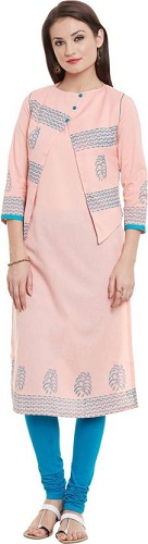 Bitterlime Casual Self-Design kurti