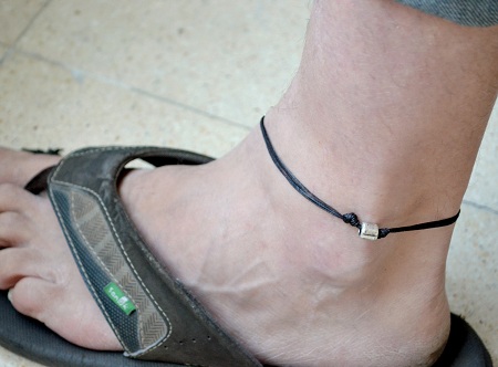 Tube Charm láb bokalánc férfiaknak