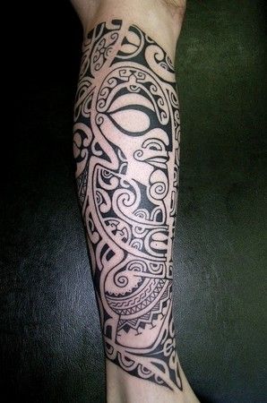 Polynesisk Maya Tattoo Design