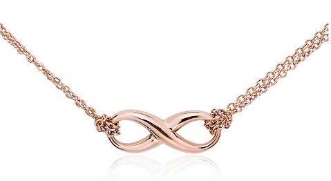 Infinity Rose Gold halskæde