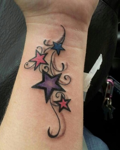 3D stjerne tatovering
