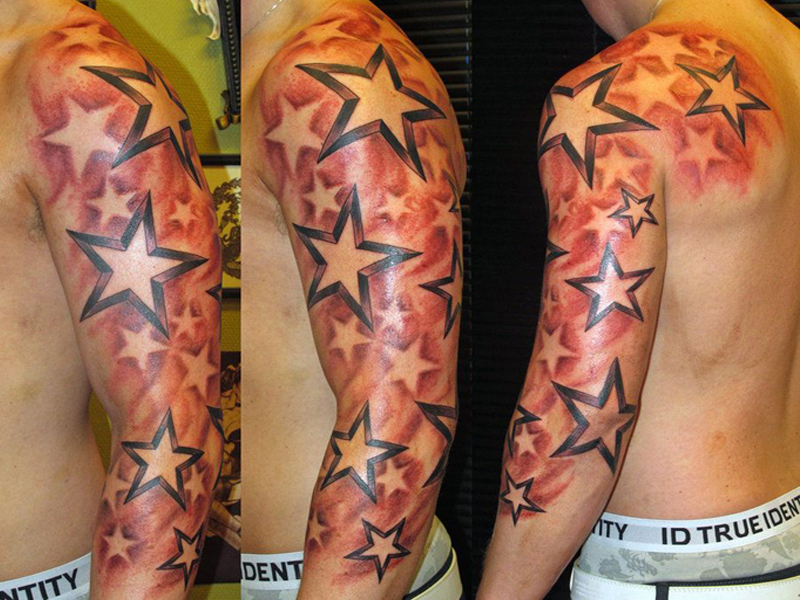 Hullócsillag tetoválás minták, ötletek és jelentés