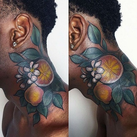 Sensationel mørk hud tatoveringsdesign
