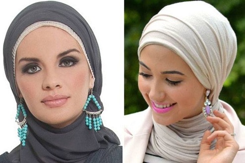 Intelligens hidzsáb fülbevalóval