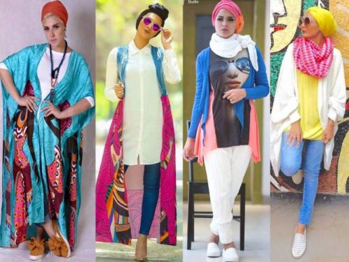 Hijab med funky stil