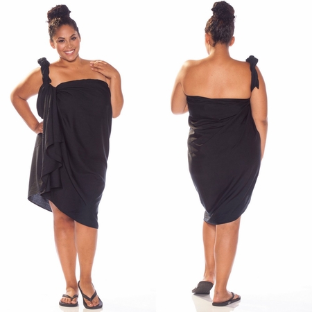Letvægts sort Sarong