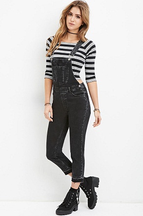 Fekete Jean Jean overall