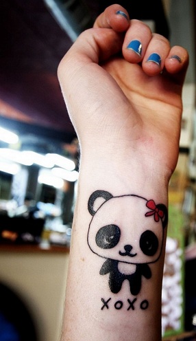 Panda tatoveringsdesign til kvinder