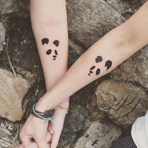 Par Panda Tattoo Designs